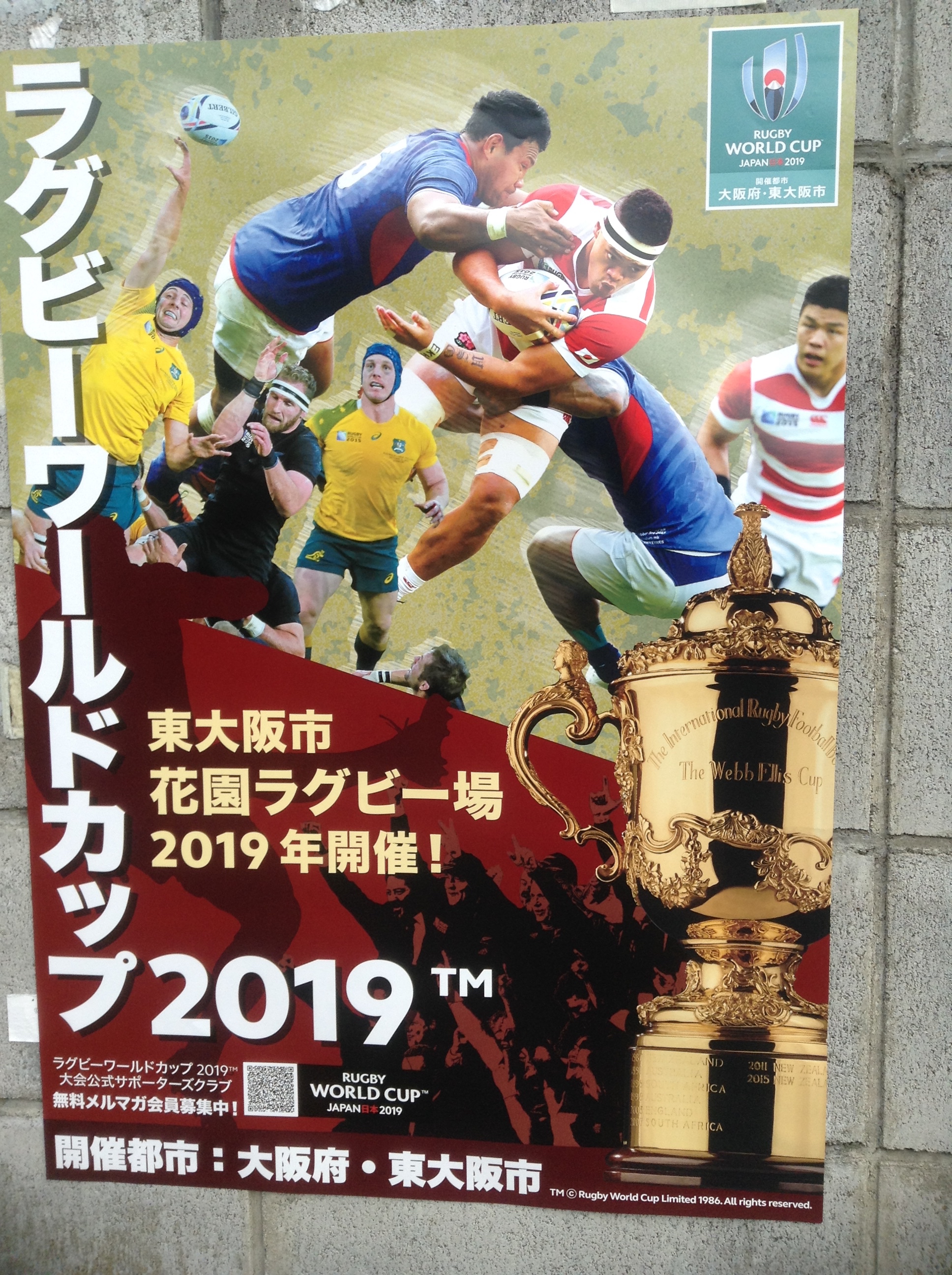ラグビーポスター掲出！