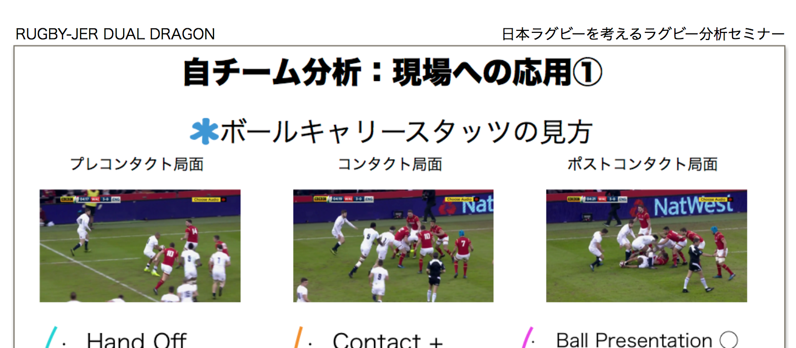 楽しみなタックルセミナー