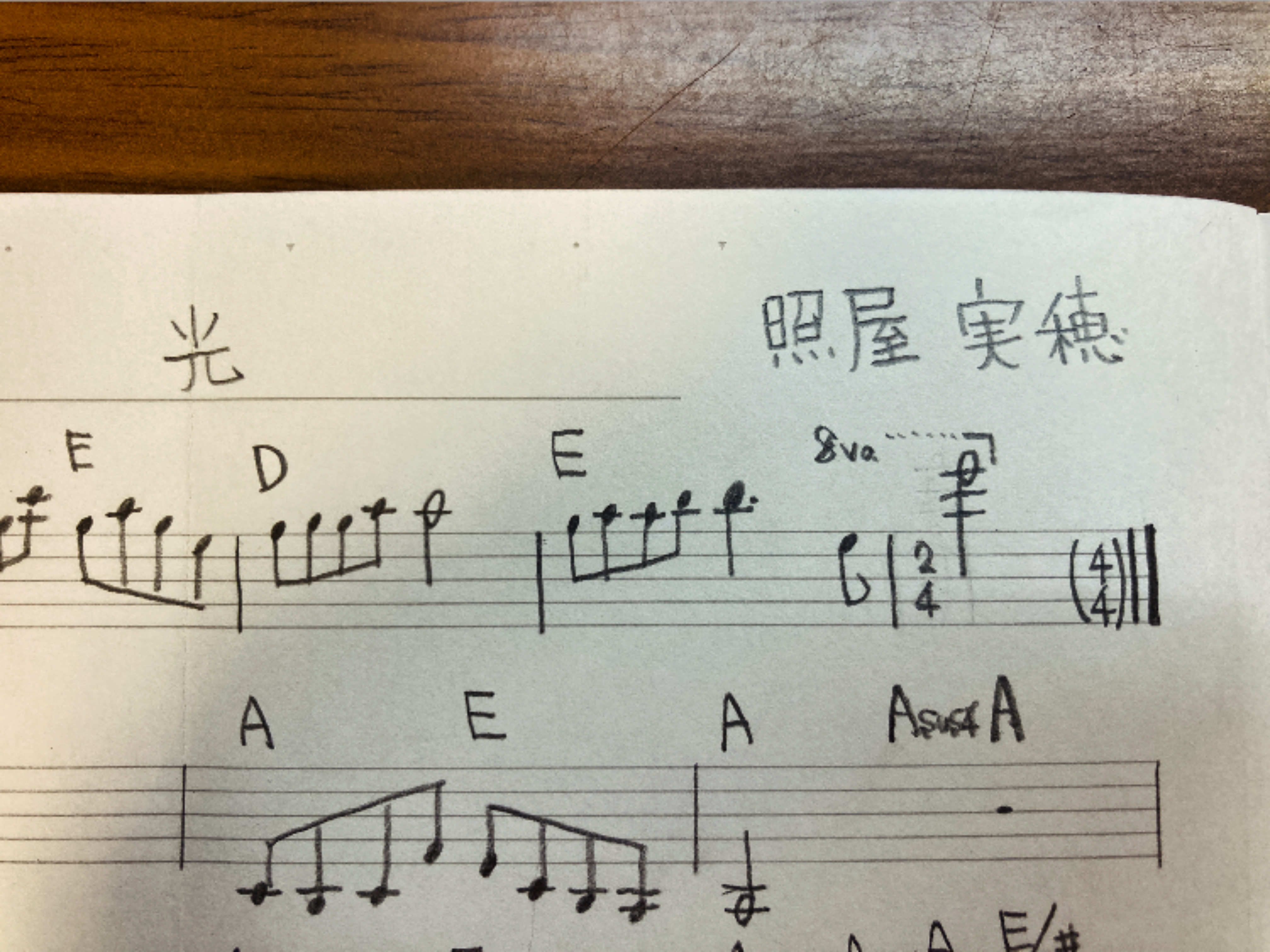 『光』の譜面