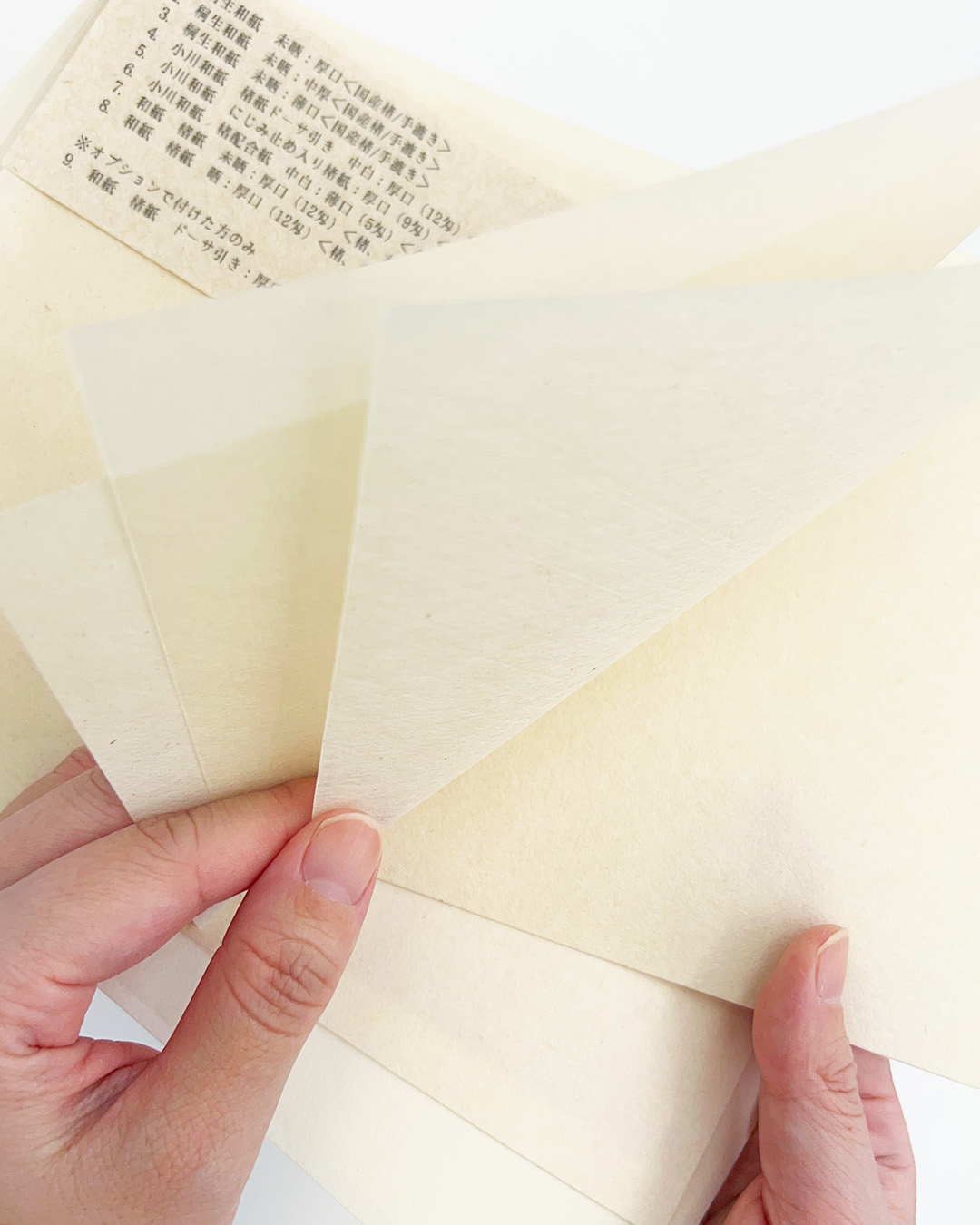 新商品｜未晒・晒系和紙 見本帖