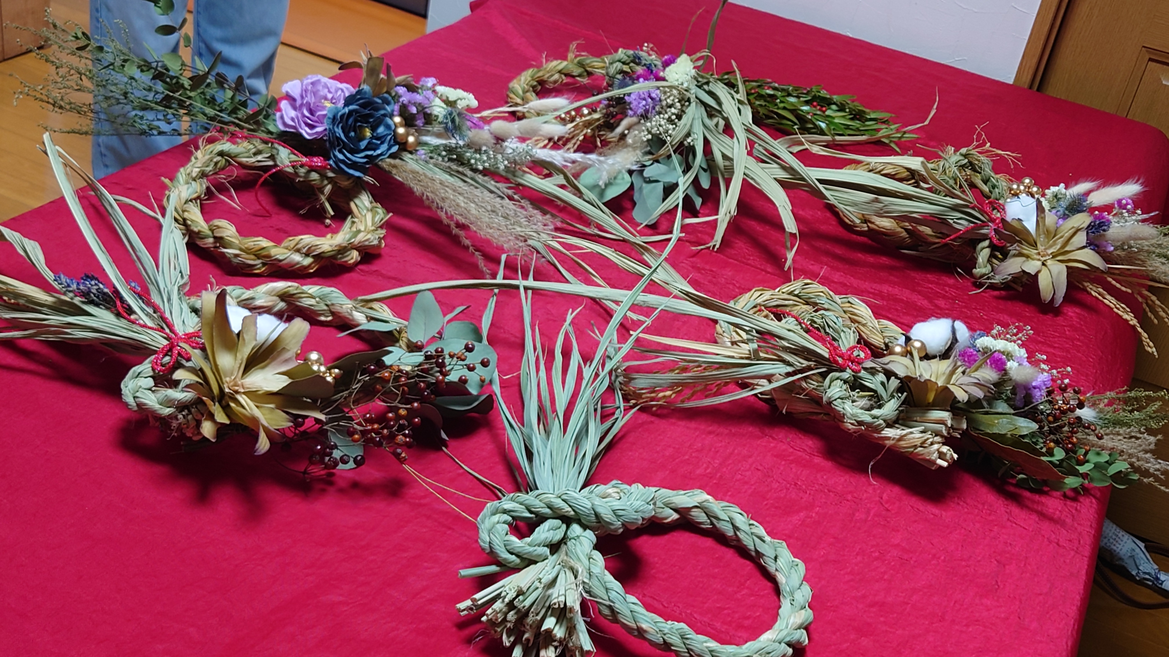 注連縄リースのワーク①