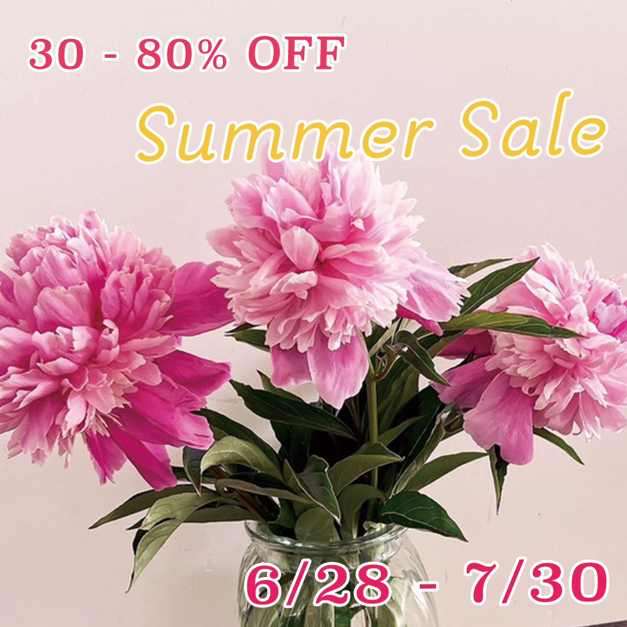 【30-80% OFF!!】SUMMER SALE