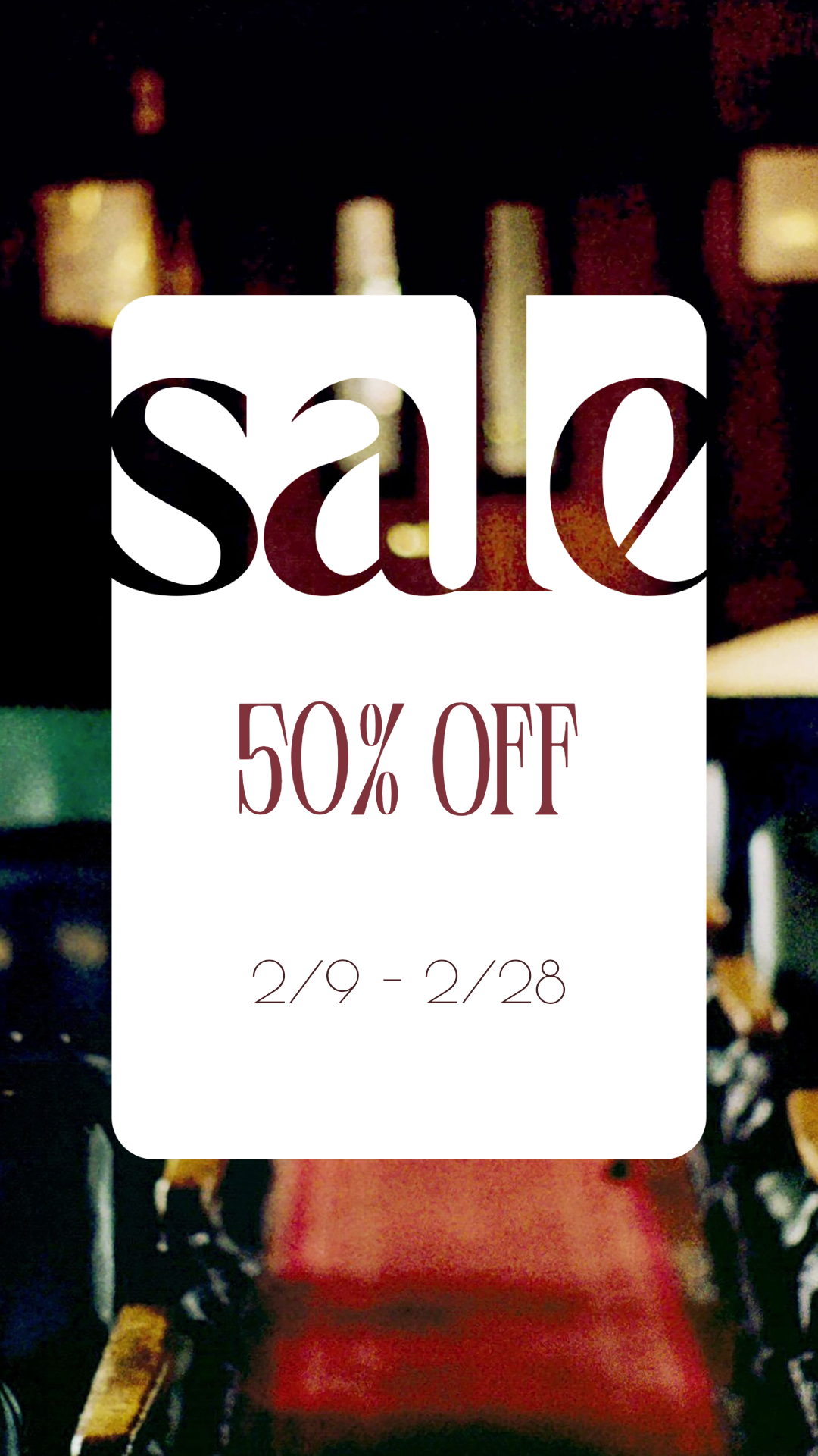 ♦️50%OFF祭り♦️秋冬物SALE開始♦️