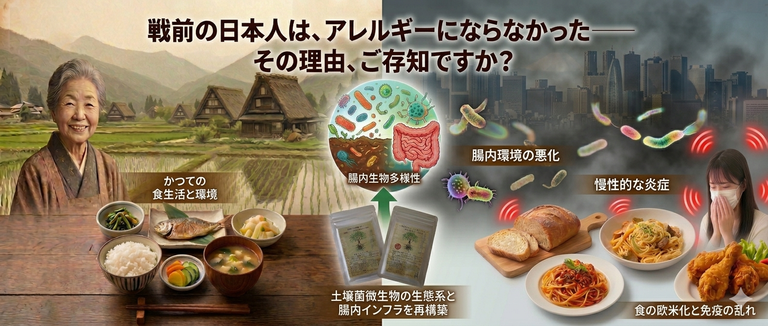 戦前の日本人は、アレルギーにならなかった理由