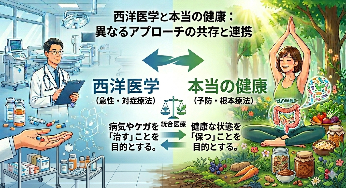 「病気を治すこと」と「健康でいること」の違い