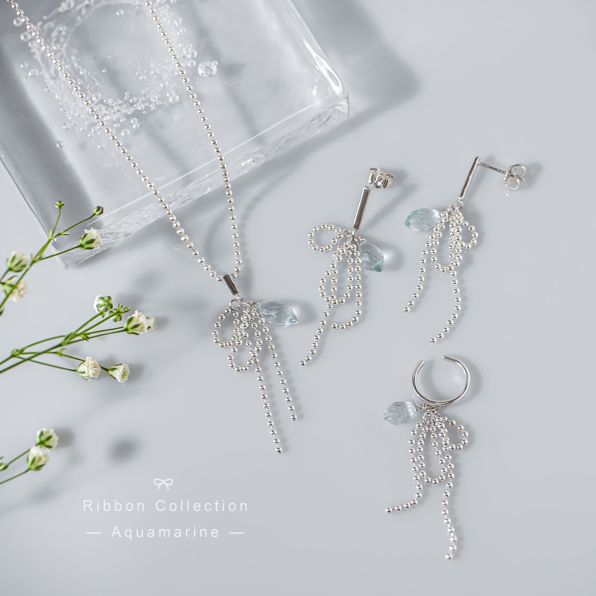 3月誕生石Ribbon Collectionのアクアマリン入荷
