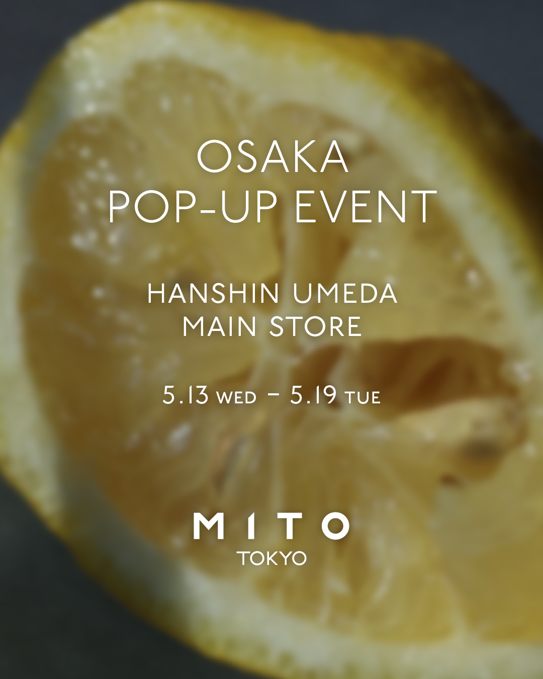 阪神梅田本店 POP-UP STOREのご案内