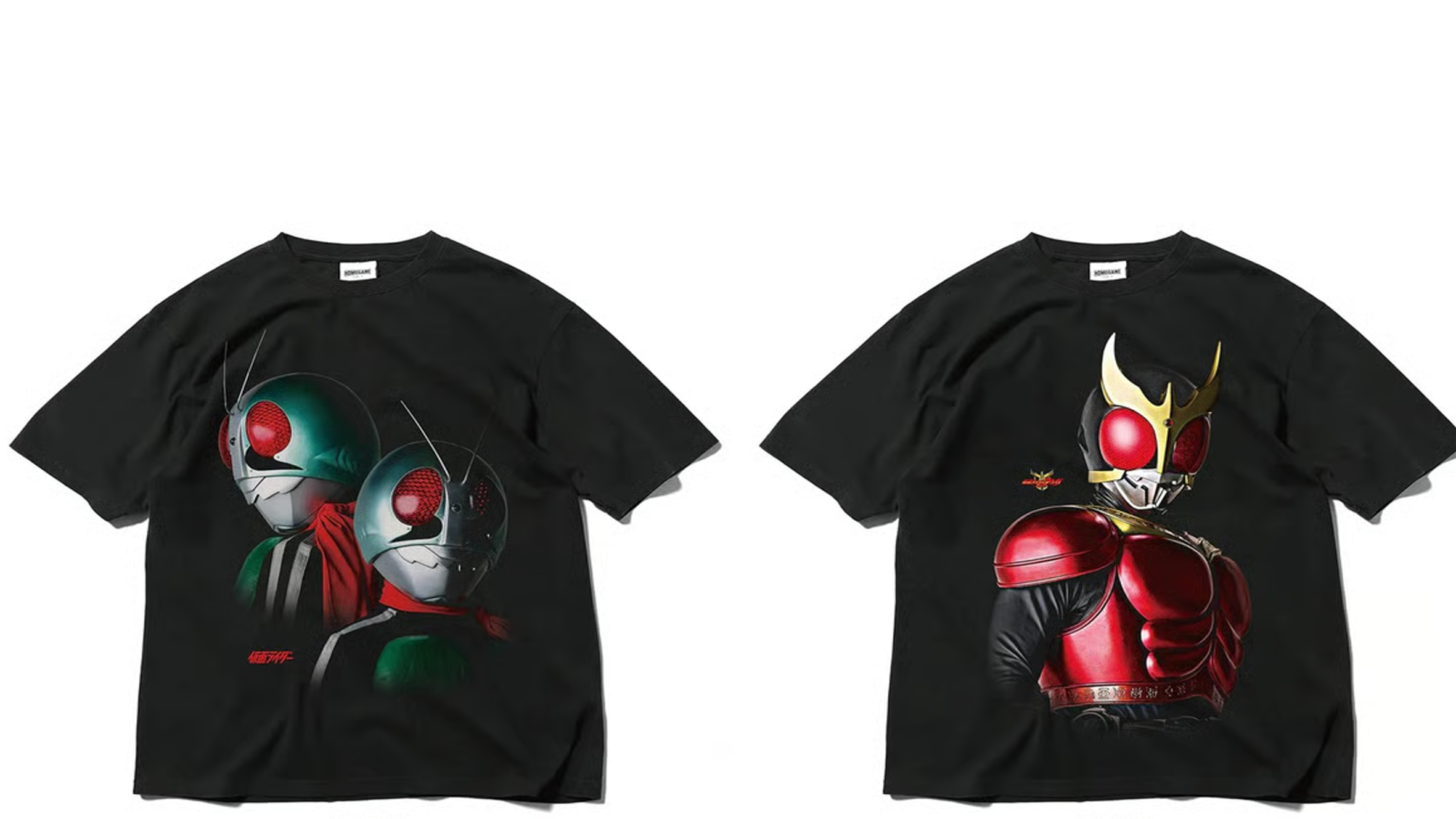 【仮面ライダー55周年！】「HOMEGAME」から歴代ヒーローを纏うヴィンテージライクなTシ