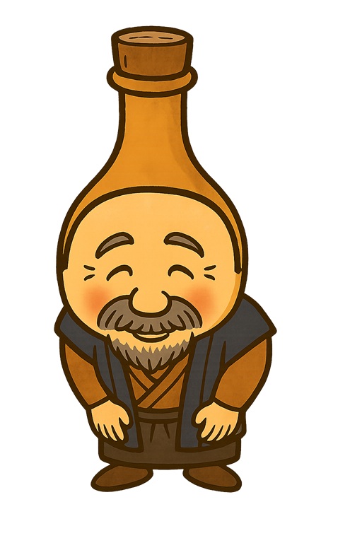 ペコリと頭を下げているタイプのイメージキャラクターのイラストです。