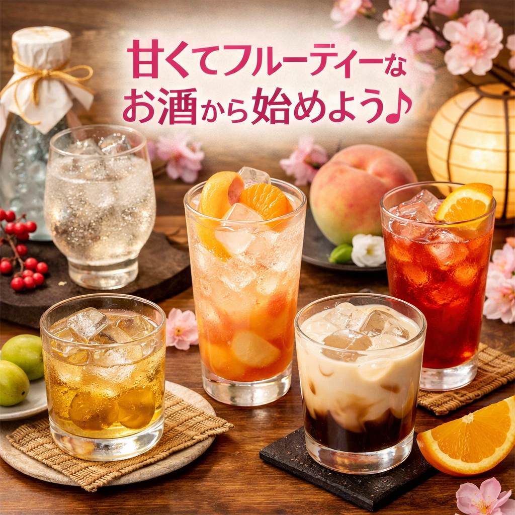 お酒初心者におすすめ！まずは「甘い・フルーティー」なお酒から始めよう