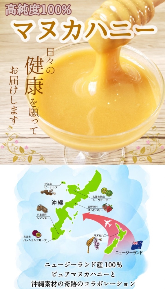 ”ハニーフュージョン”さん　沖縄発 マヌカハニー専門店　