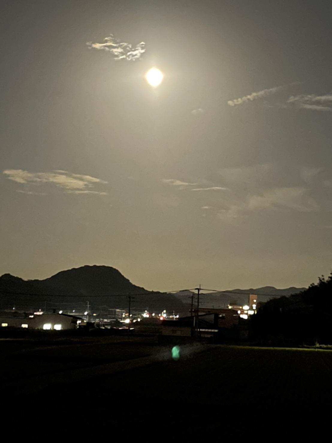 晩秋の夜のミステリー。