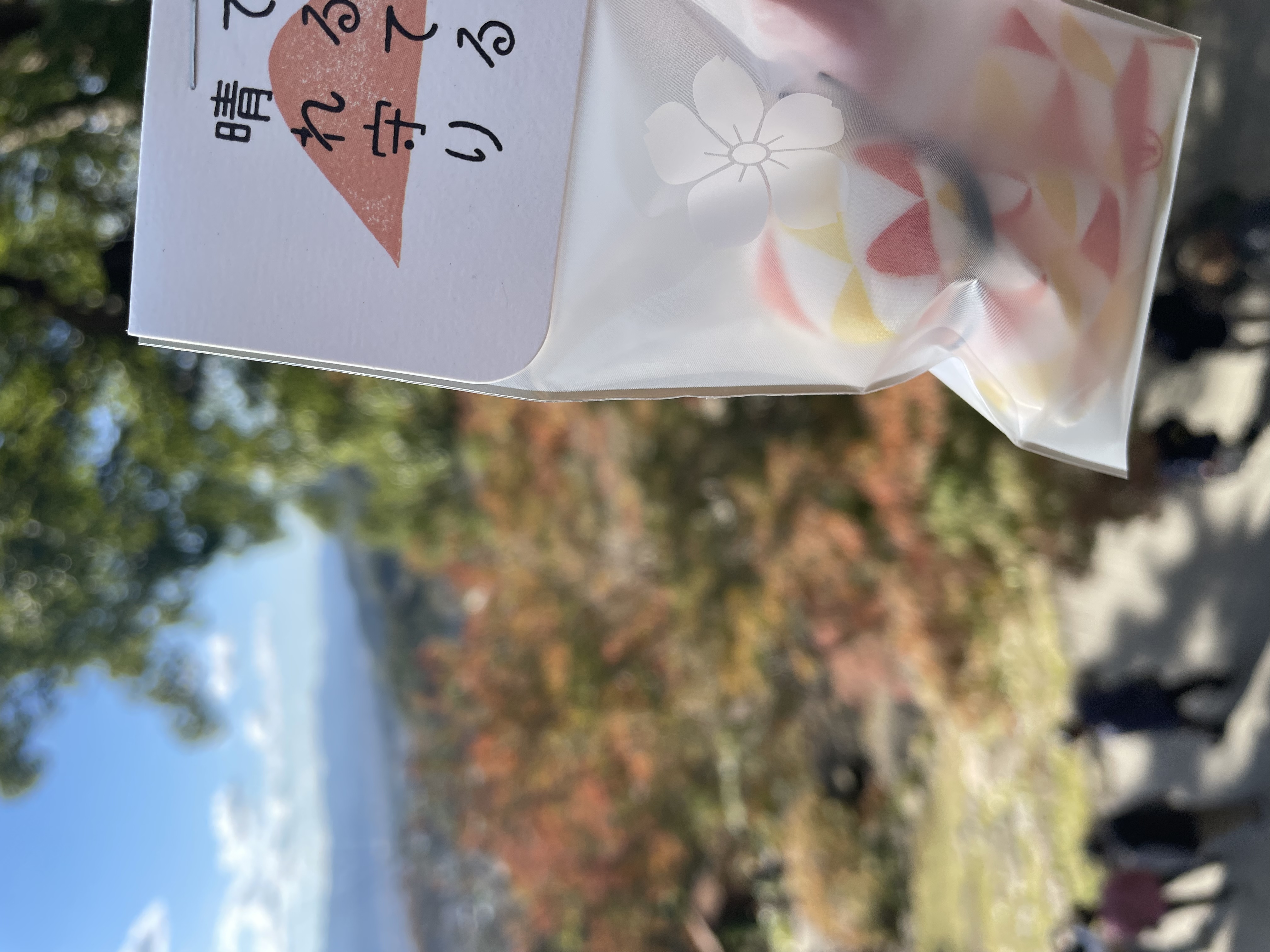 てるてる晴れ守り。
