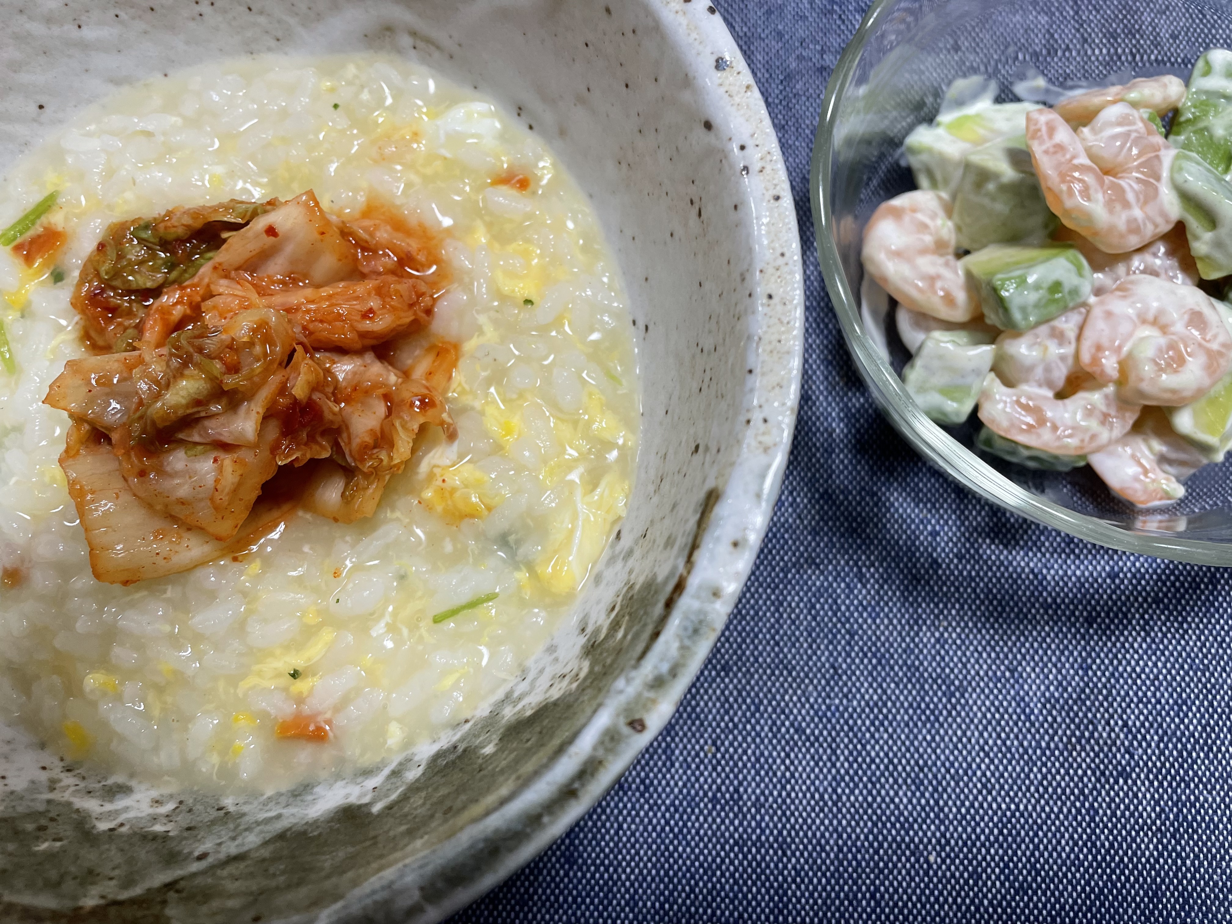 欲しい欲とキムチ雑炊。