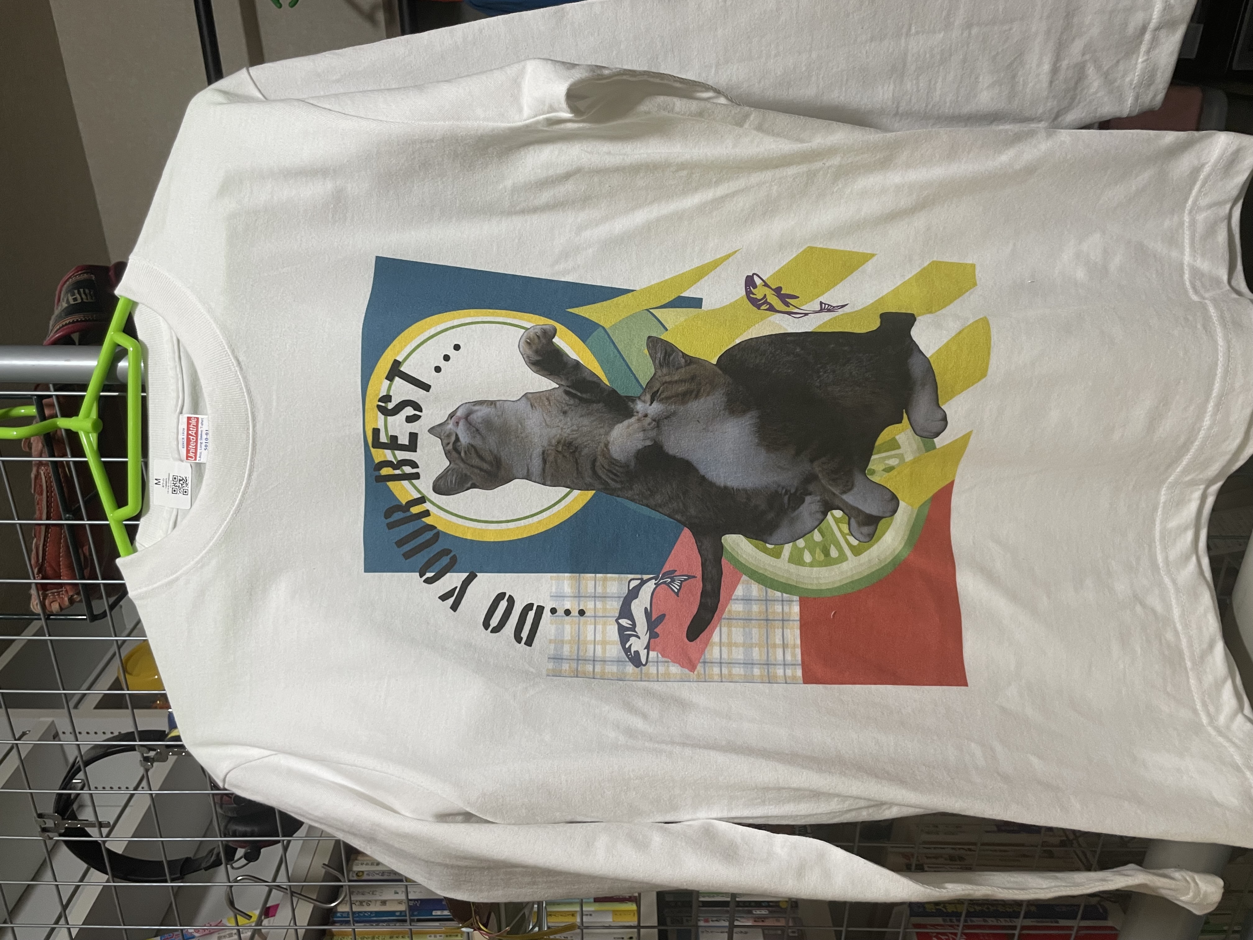 千寿猫Tシャツデザイン中～