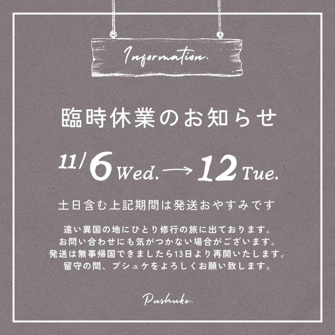 【 臨時休業のお知らせ11/6-11/12 】ひきこもり雑貨屋、ウズベキスタンに行く