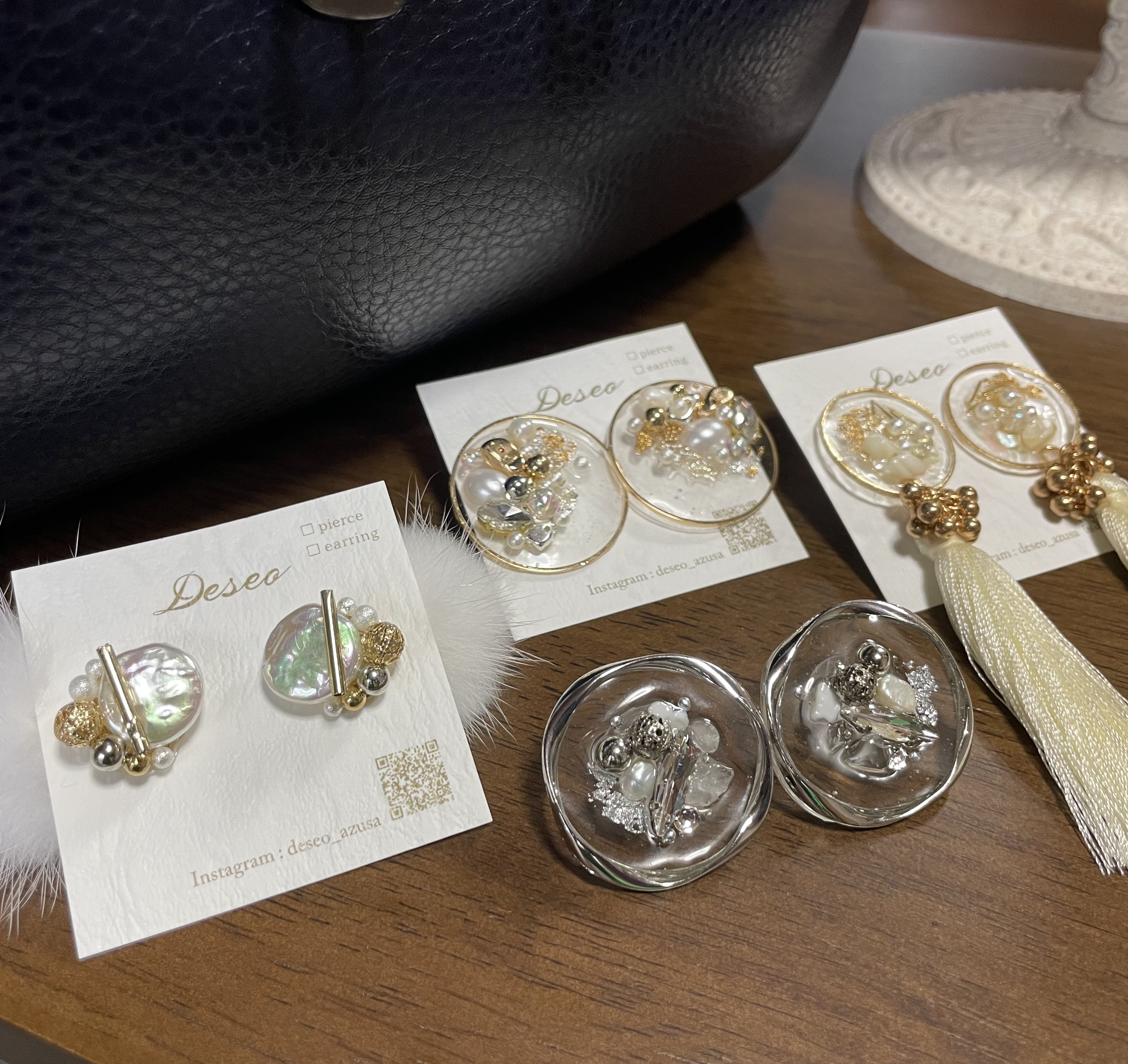 日本製高級コットンパール♡ハンドメイドピアス&イヤリング✨✨