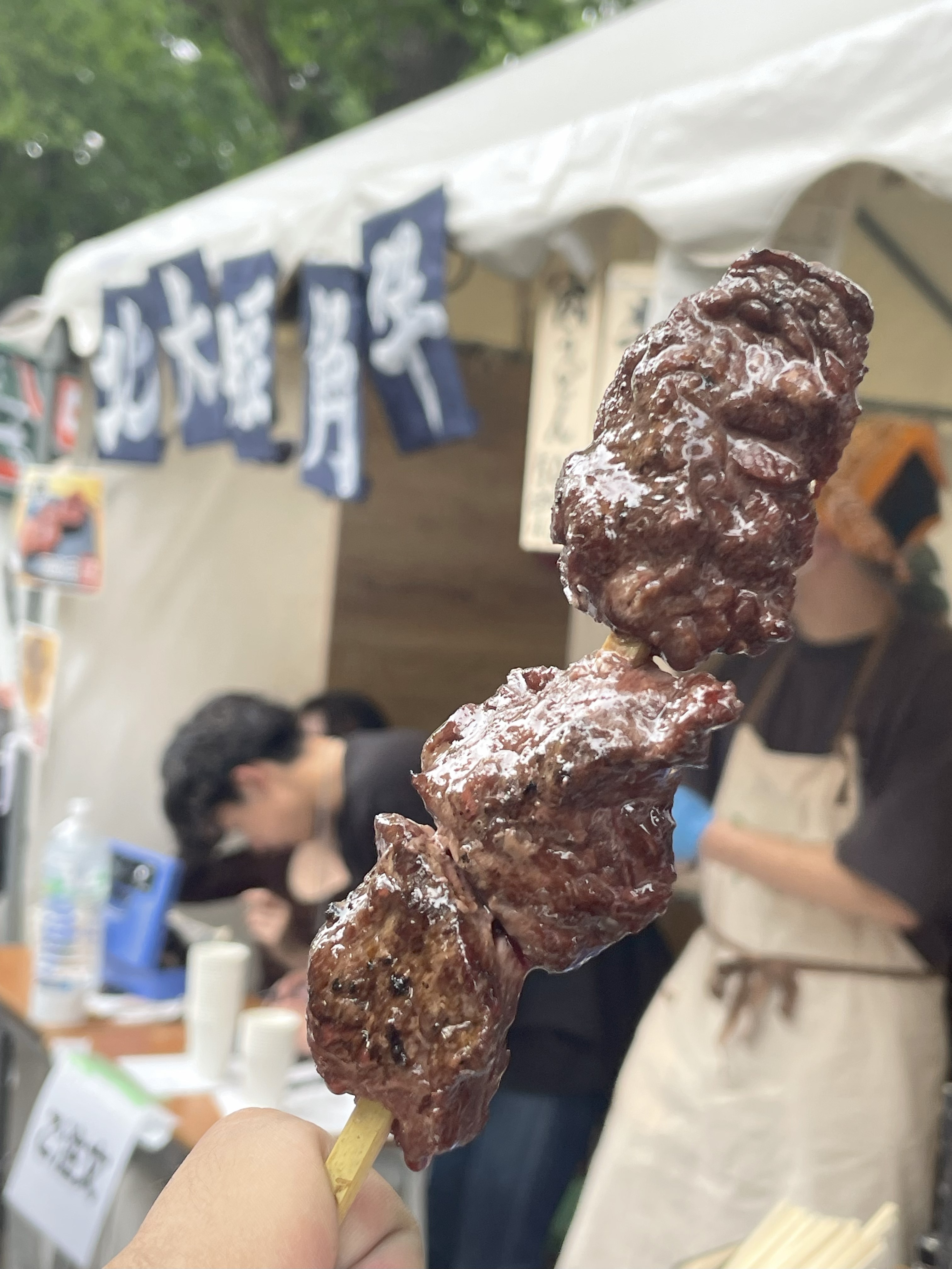 北大祭、終了！ 牛串2000本完売
