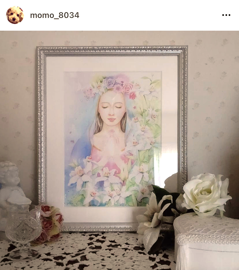 ご購入者様のお声　ヒーリングアート（マリア　彩雲）