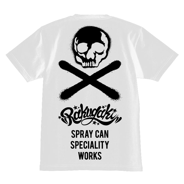 RAKUGAKI Stencil Skull Logo T-Shirts