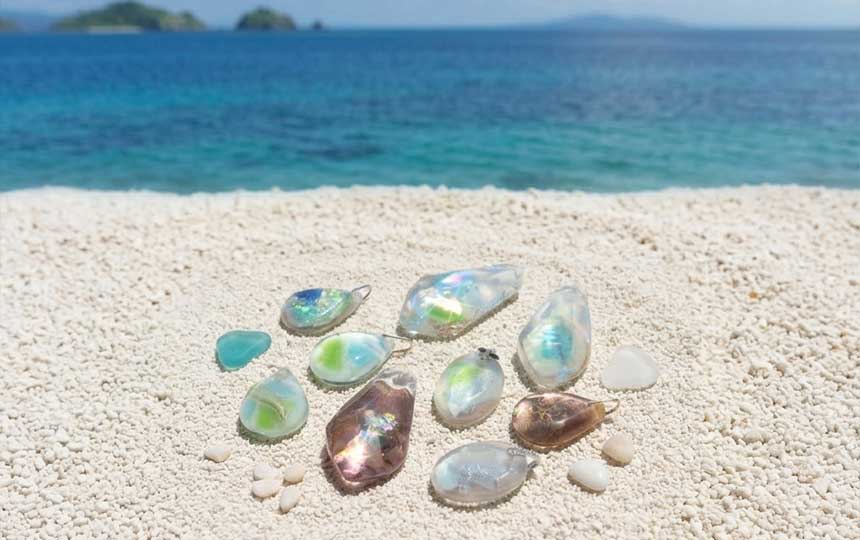 【ブログ更新】海の贈り物アミュレット✨Marine Glass Orgonite