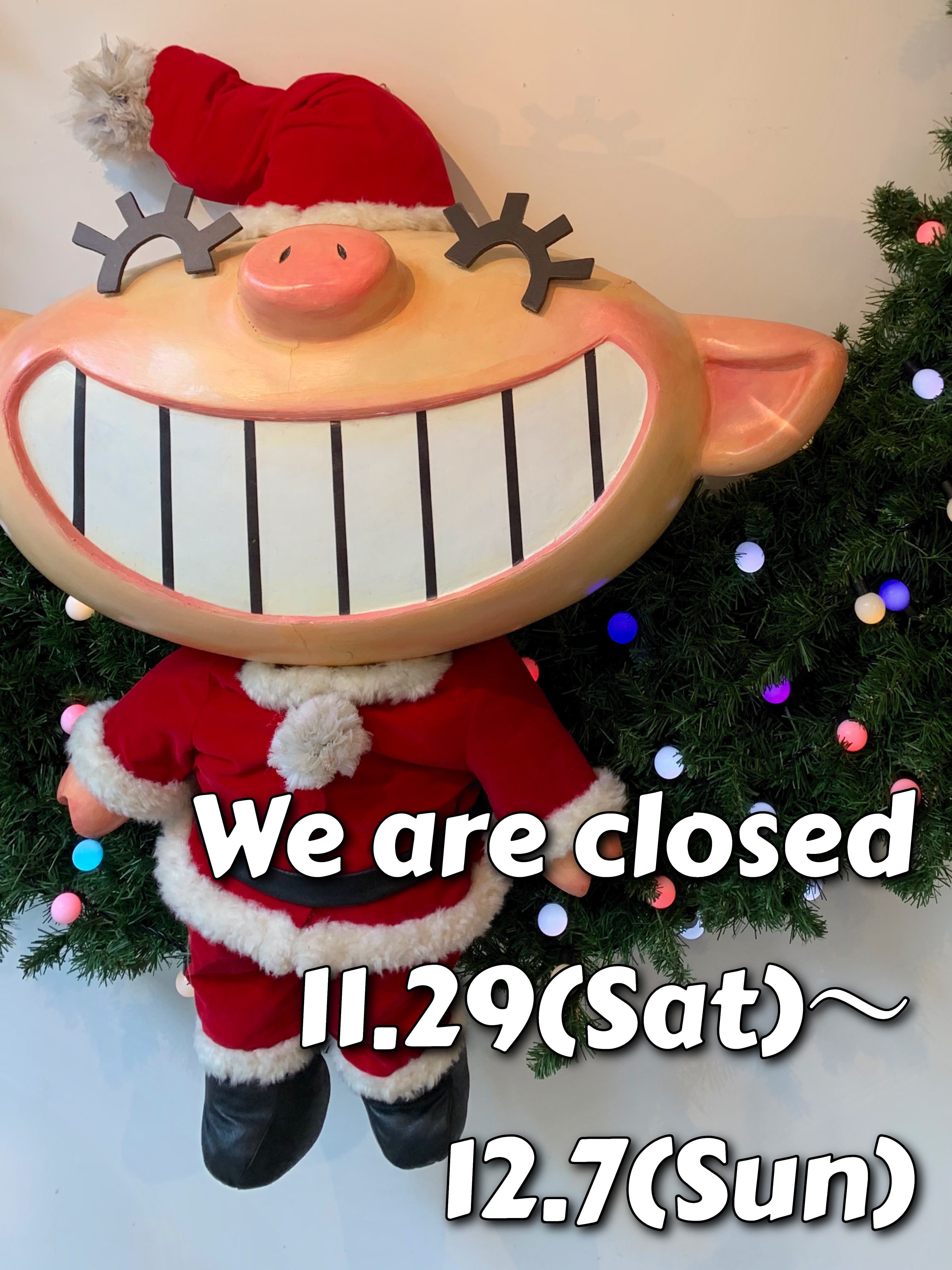 お休みのお知らせ