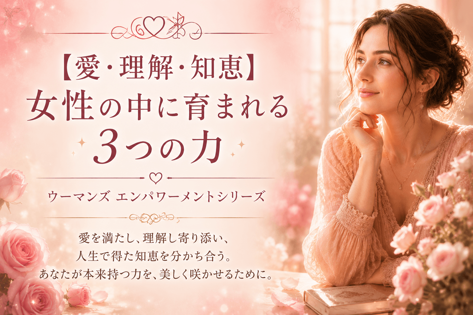 【愛・理解・知恵】女性の中に育まれる3つの力|ウーマンズ エンパワーメントシリーズ