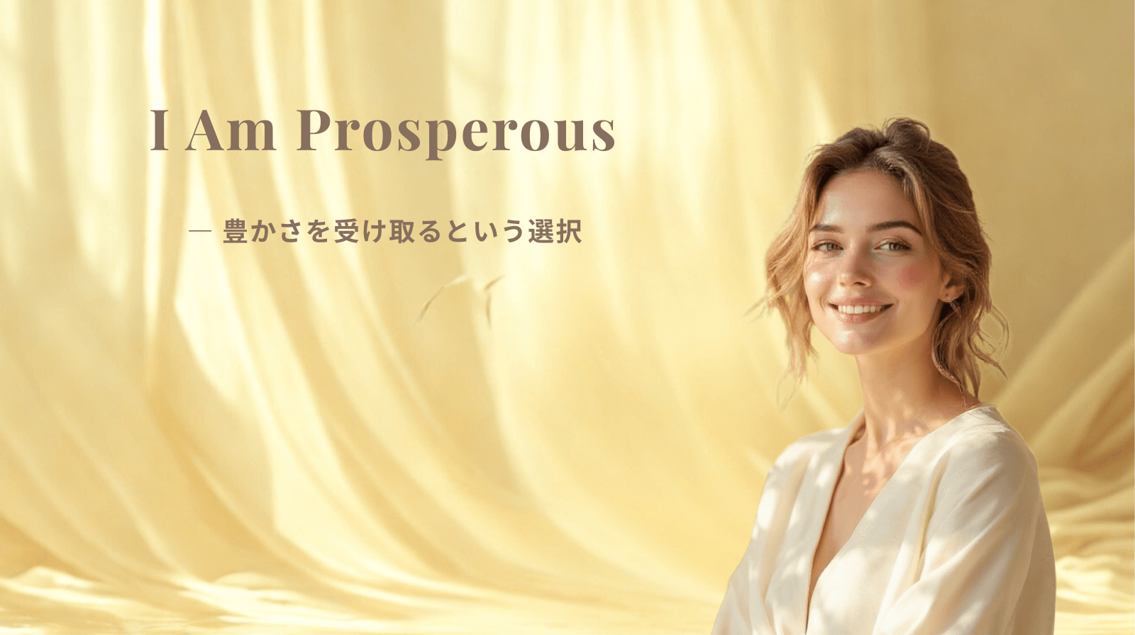 I Am Prosperous ― 豊かさを受け取るという選択