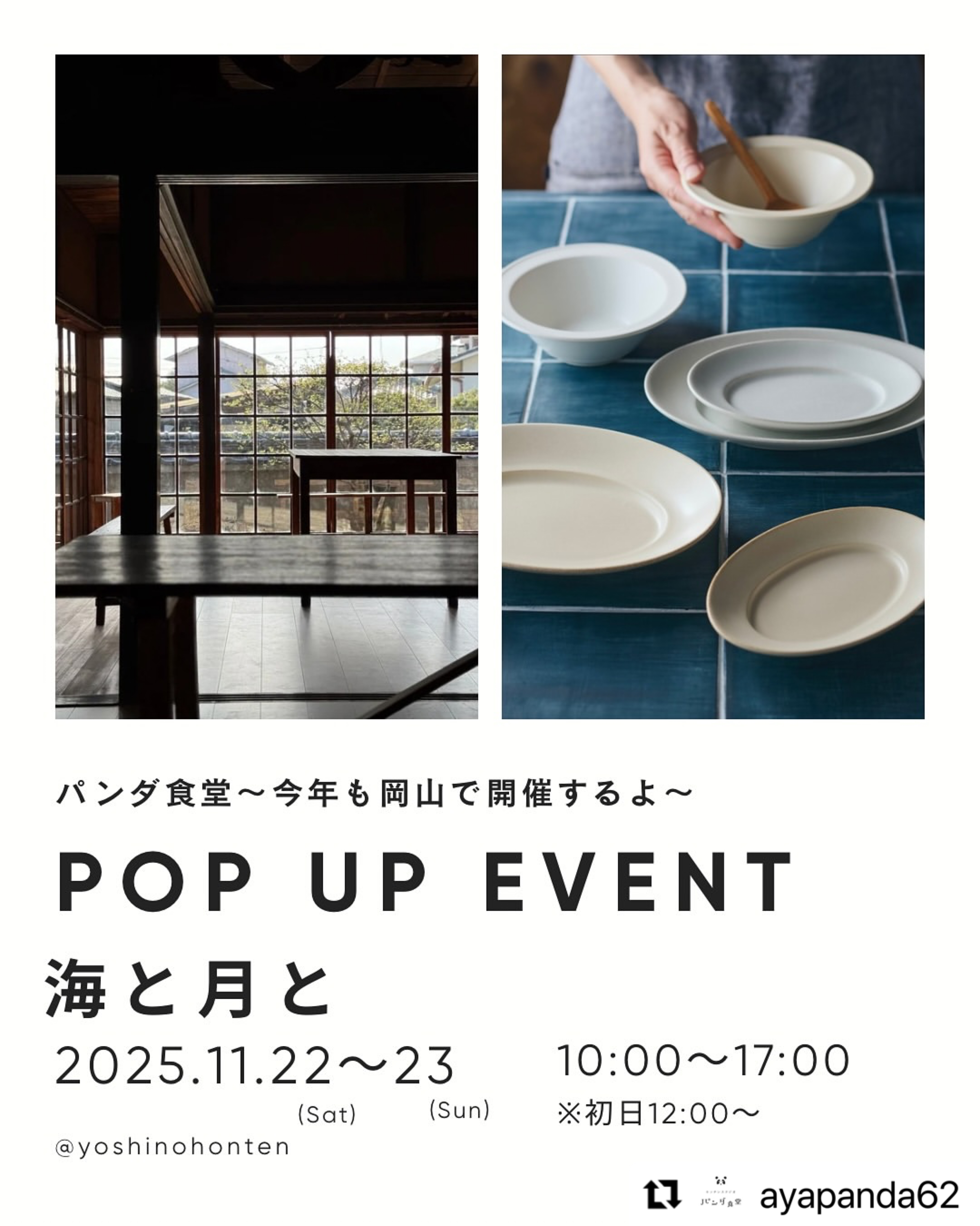 11月POPUP開催のお知らせ