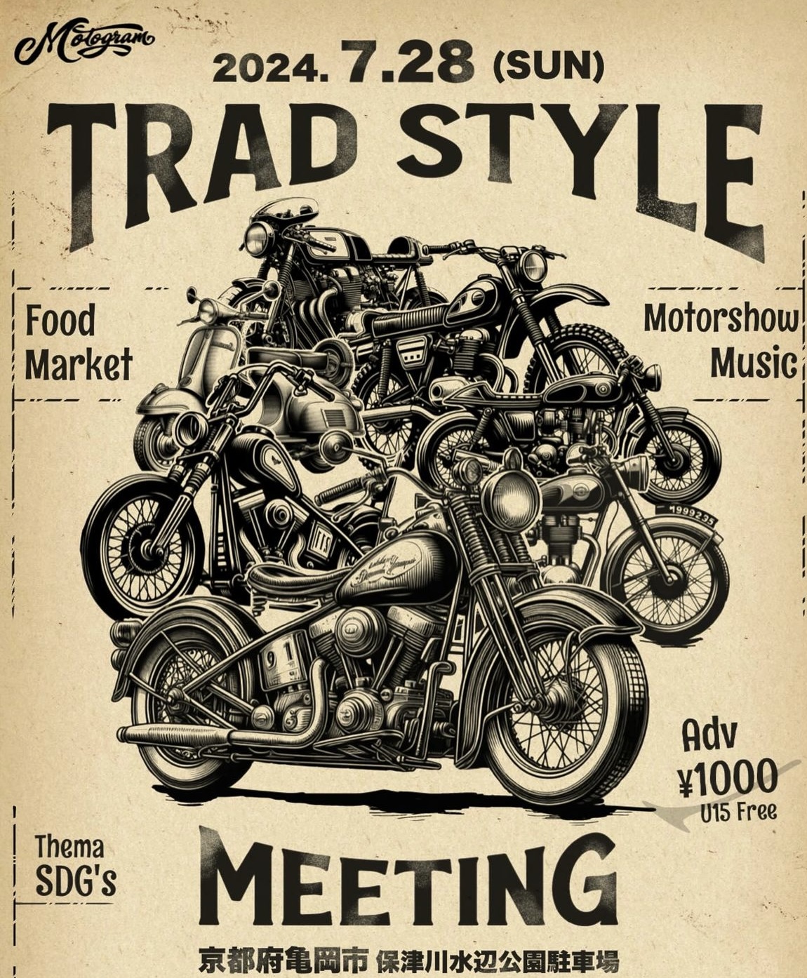2024.7/28 TRAD STYLE MEETING@保津川水辺公園（京都）