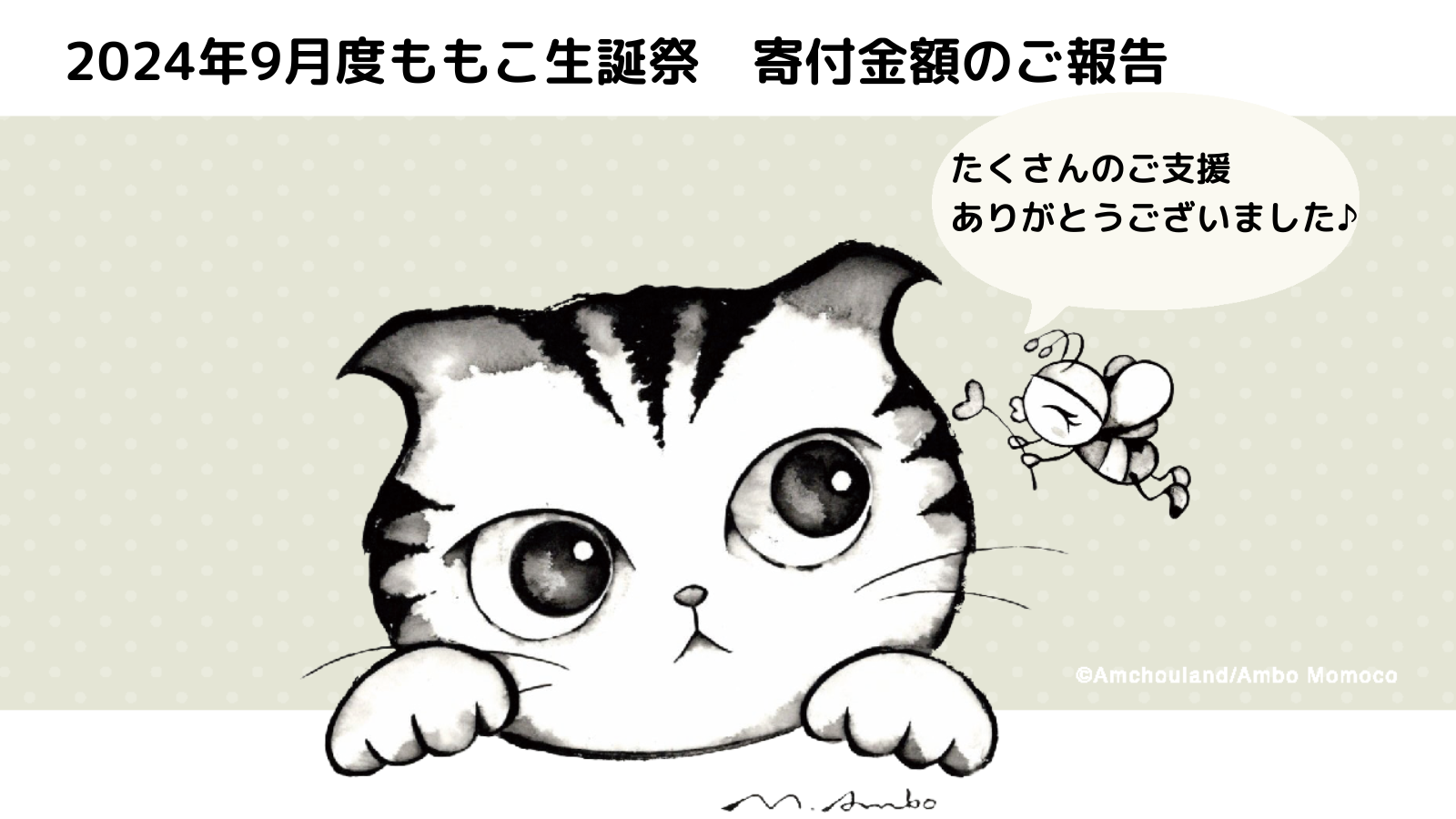 【9月ももこ生誕祭】寄付金額のご報告