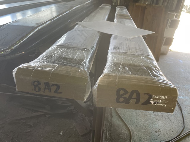 板厚6mmフォークリフト爪サヤフォーク1800mm(1.35~1.8t)8A2発送準備完了！
