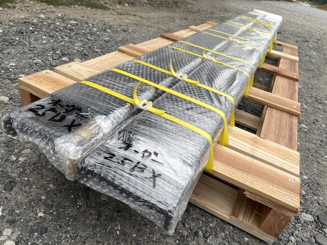 2500mmPL9サヤフォーク(2～3t)フォークリフト用アタッチメント25BX発送準備完了！