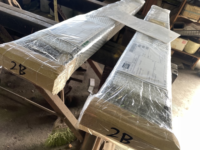 板厚6mmフォークリフト爪サヤフォーク1200mm(2～3t)2B発送準備完了！