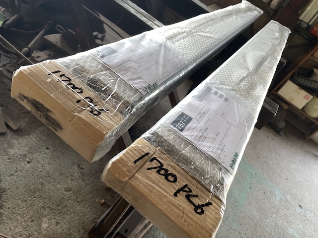 板厚6mmフォークリフト爪サヤフォーク1700mm(2～3t)7B発送準備完了！