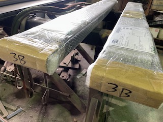 板厚6mmフォークリフト爪サヤフォーク1300mm(2～3t)3B発送準備完了！