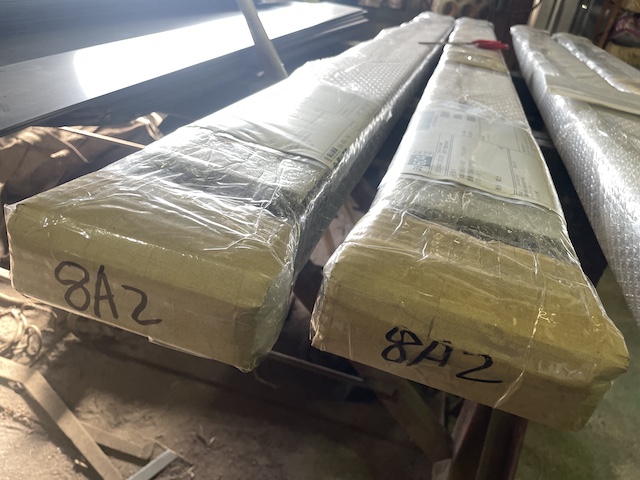 板厚6mmフォークリフト爪サヤフォーク1800mm(1.35~1.8t)8A2発送準備完了！