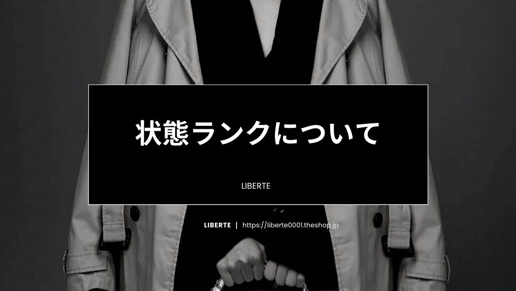 ※重要  状態ランクについての説明