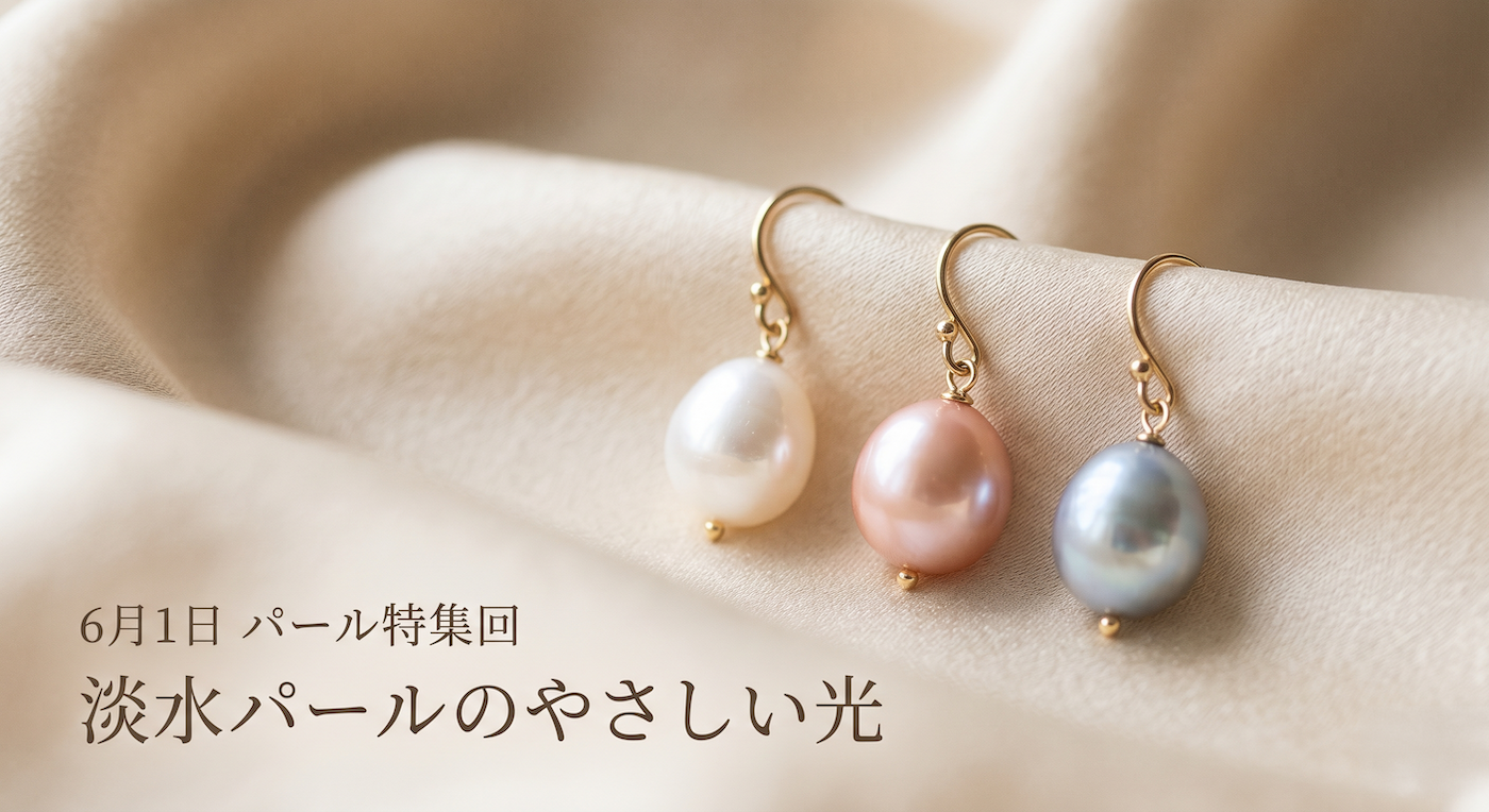 【6月の誕生石】淡水パールの選び方|毎日着けたくなる、本物の見極め方