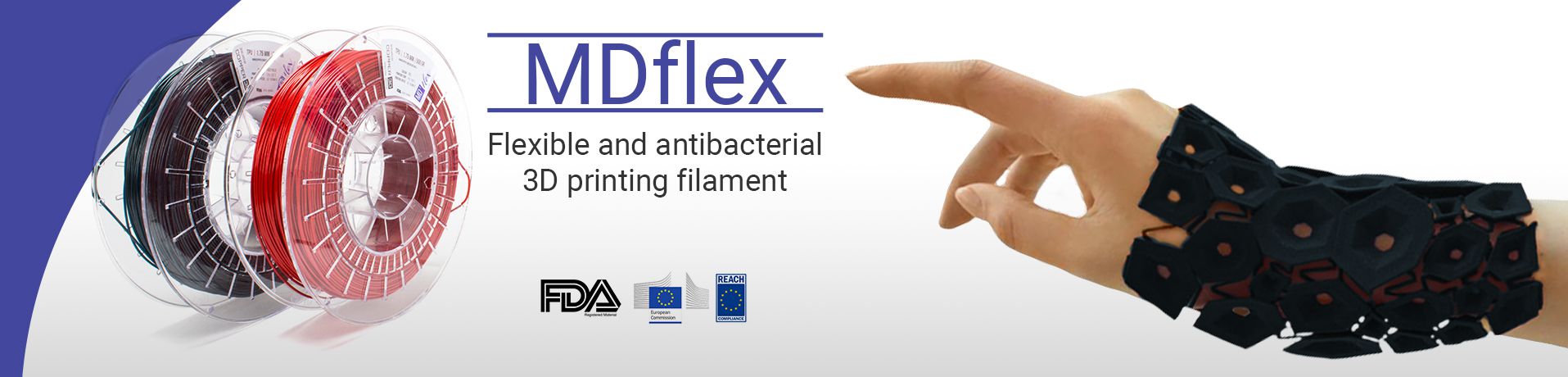 抗菌作用フィラメント『MD Flex』販売開始