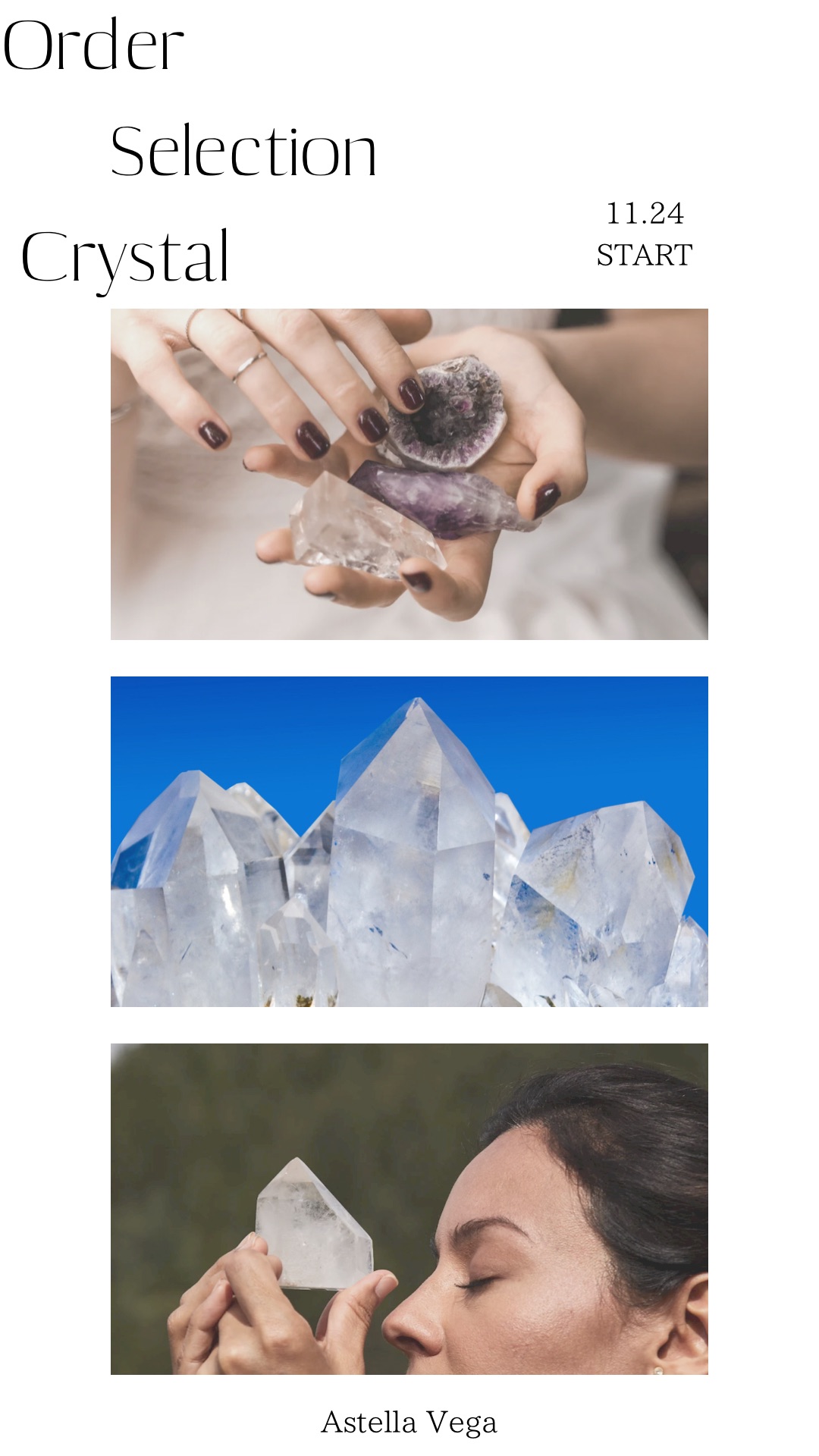 Order Selection Crystal / 大地の力を、あなたの手に。