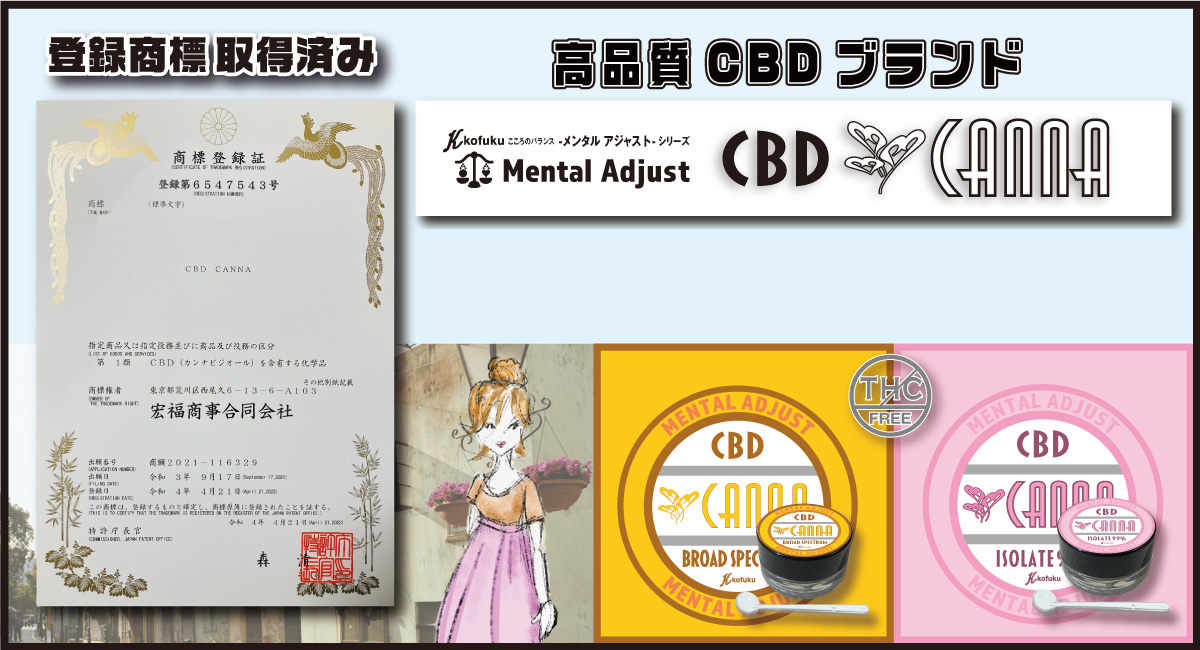 高濃度CBDブランド【CBD CANNA】商標登録取得！CANNAイメージキャラクターの４コマ漫画