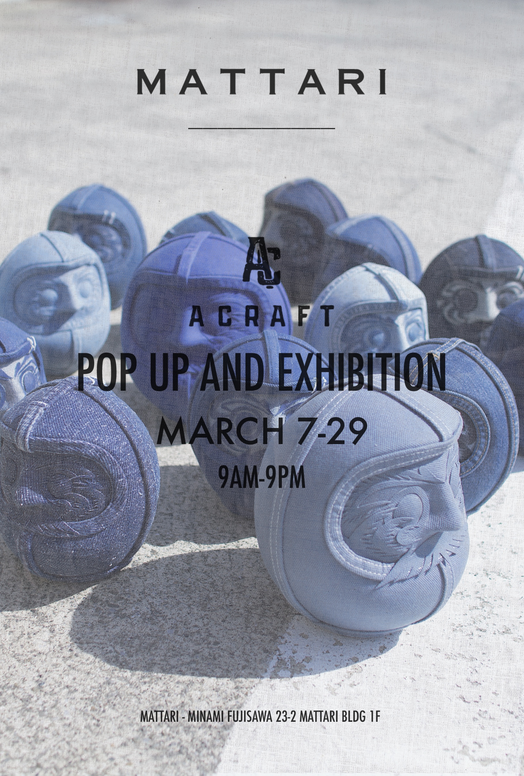 【POP UP & Exhibition】MATTARI Fujisawa 3/7-29