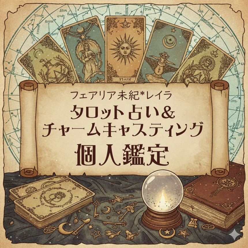 2025年11月&12月のご案内③【個人鑑定】チャームキャスティング&タロット占いのご案内