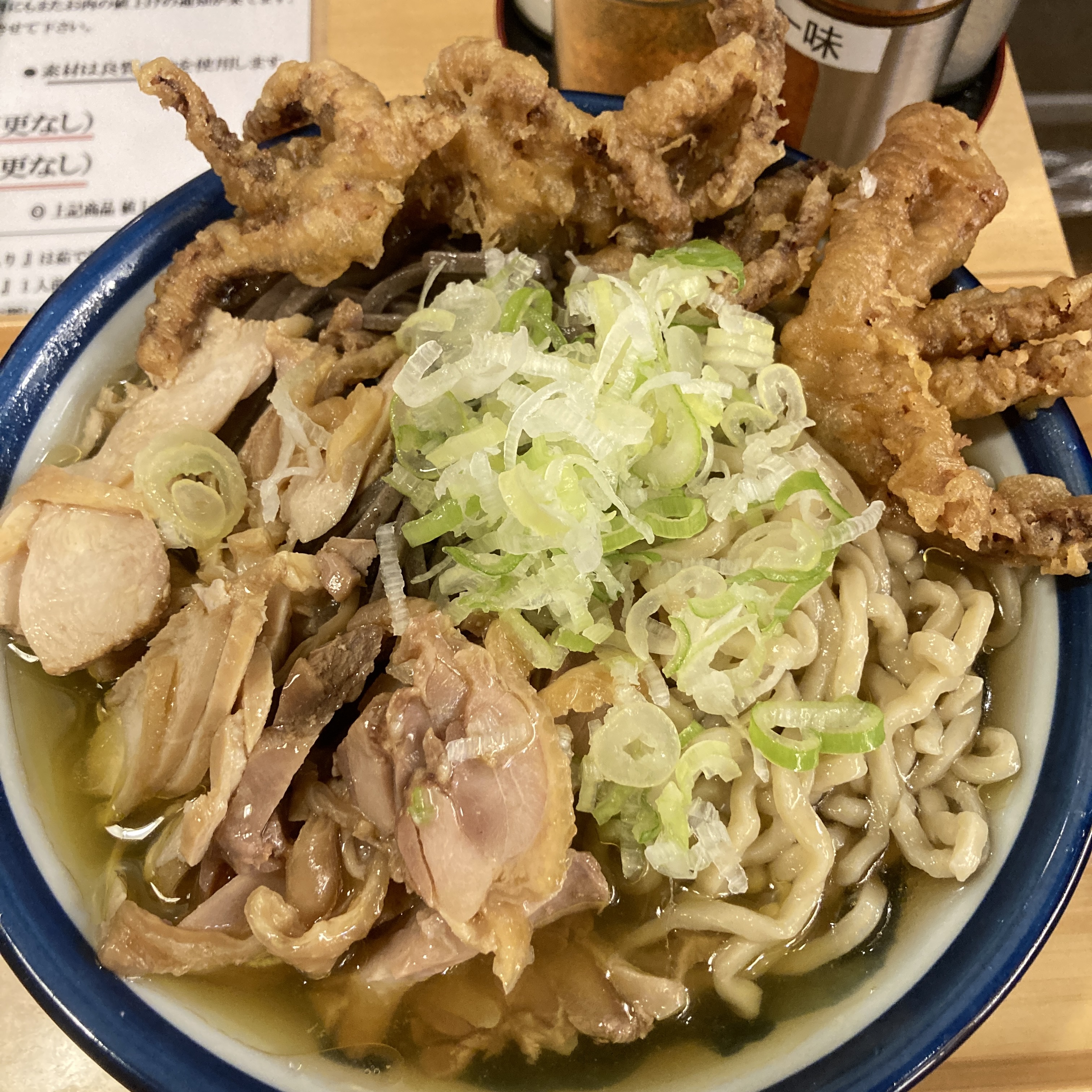 仙台で食べる山形の冷たい肉そば（＾＾）