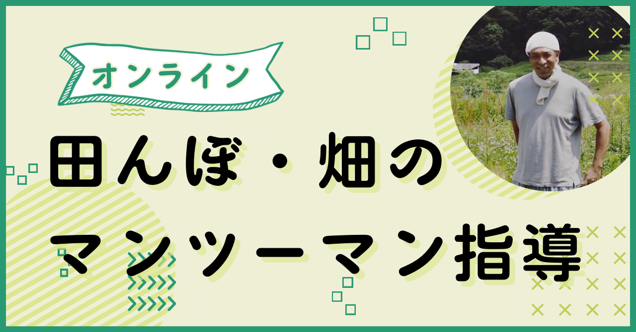 田んぼと畑のオンライン指導