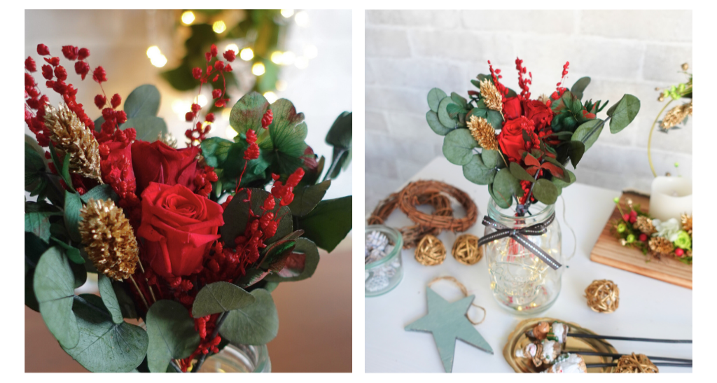 クリスマスにぴったり🎄 ミニスワッグ ボトルライト