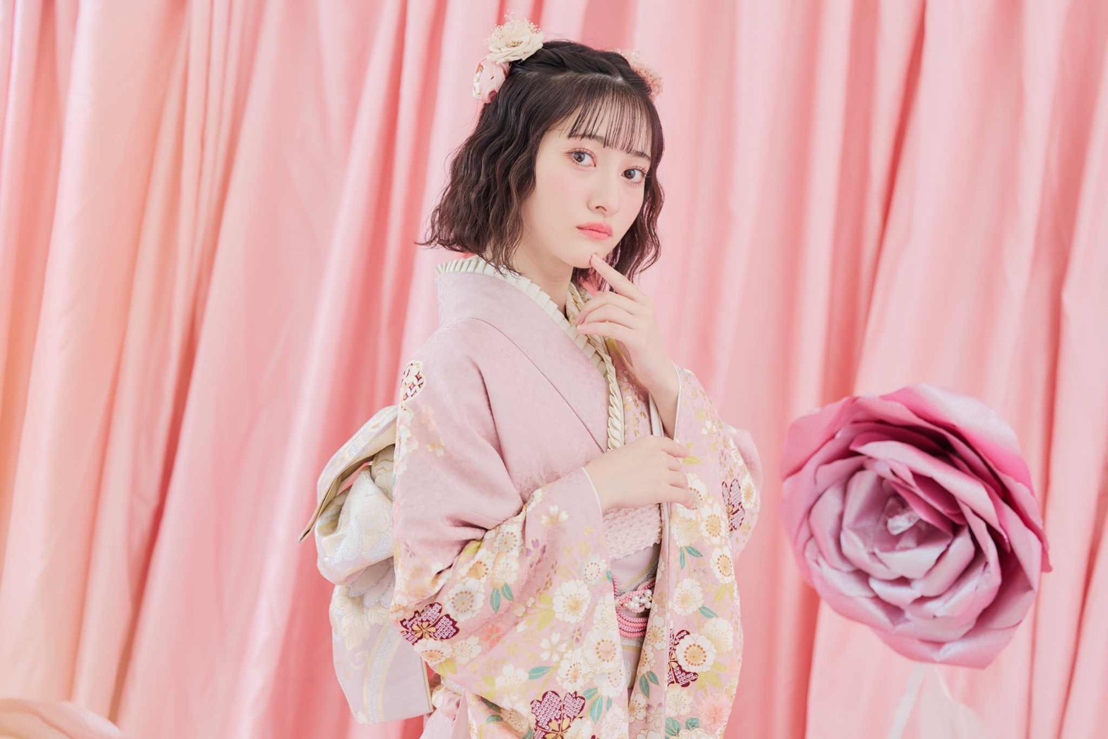 KIMONO LARME振袖アルバム♡能登谷このん♡DUSTY PINK