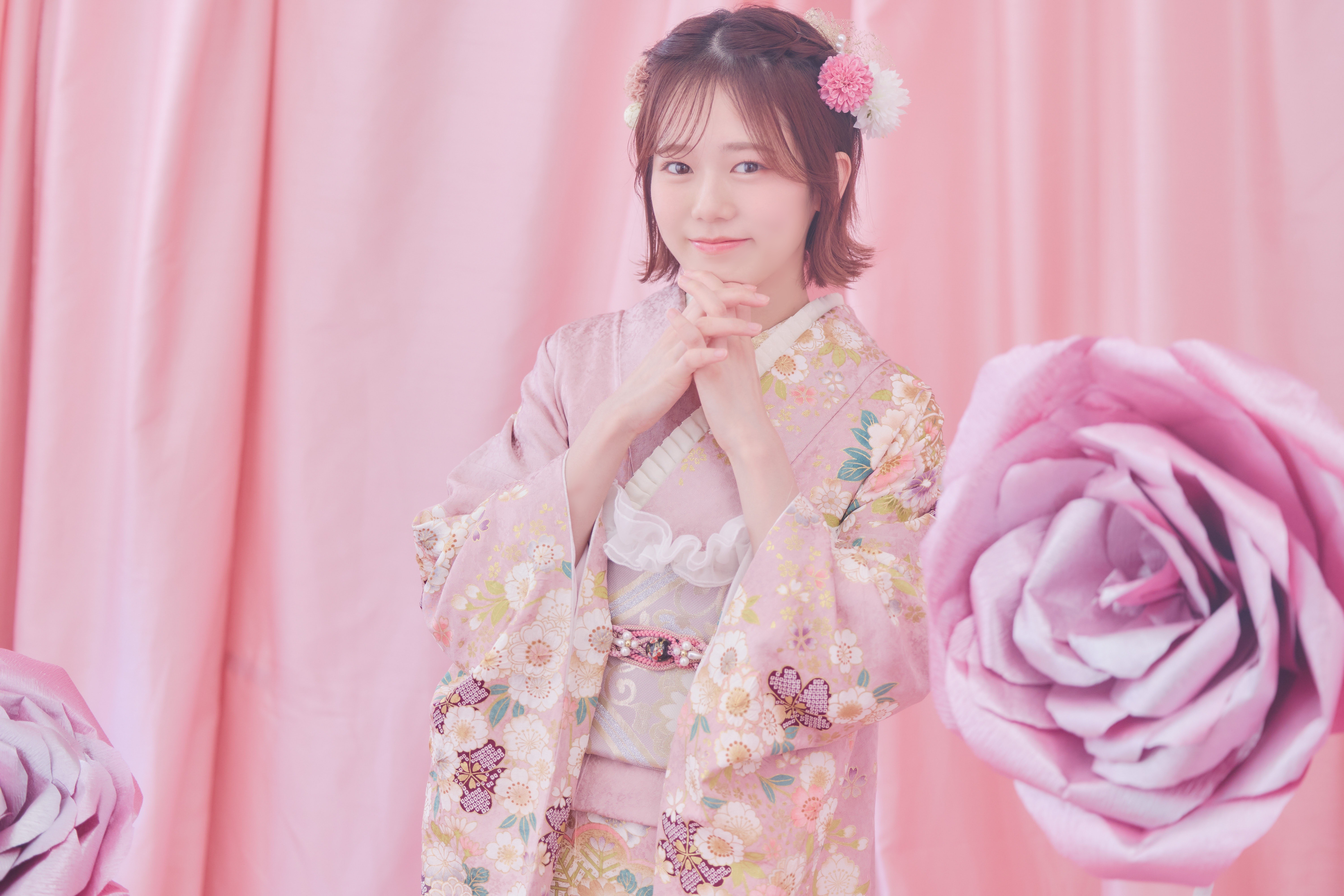 KIMONO LARME振袖アルバム♡川口葵♡DUSTY PINK