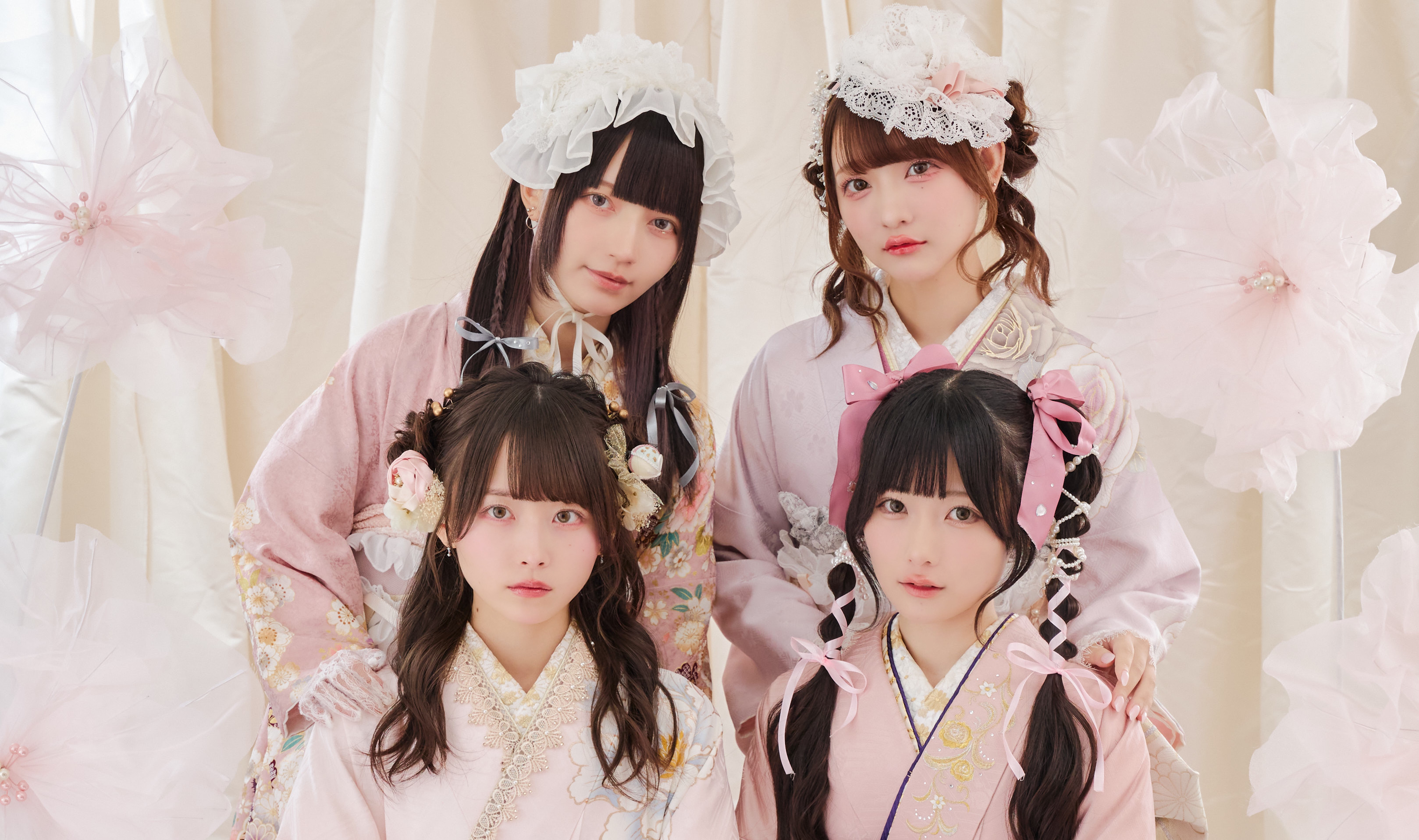 きゅるりんってしてみて様に、KIMONO LARMEの振袖をご着用いただきました